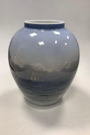 ロイヤルコペンハーゲン アールヌーヴォー 船舶付き花瓶 No 1465 / 353