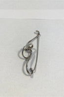 Georg Jensen Sterling Sølv Broche Forget-Me-Knot Torun No 384