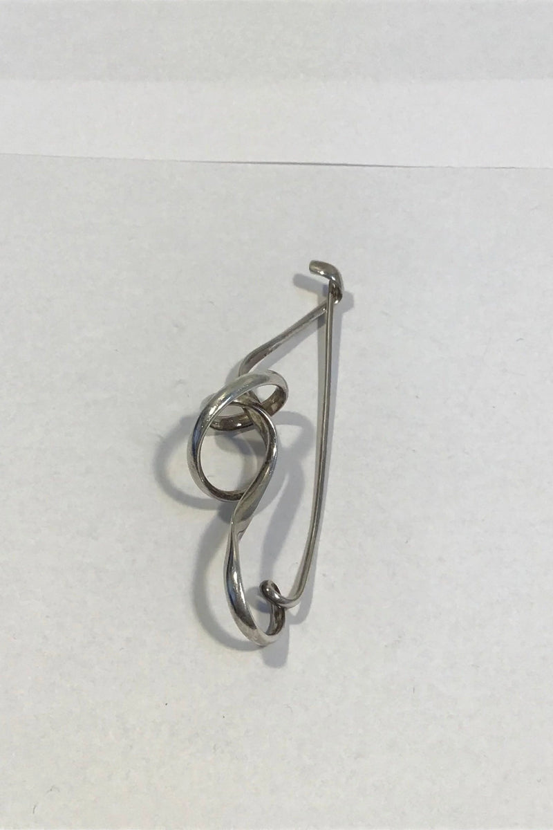 Georg Jensen Sterling Silver ブローチ Forget-Me-Knot Torun Georg Jensen Sterling Silver ブローチ Forget-Me-Knot Torun