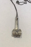 Ole Lynggaard Sterling Sølv halskæde og Vedhæng i form af Anker