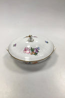 Royal Copenhagen Saxon Flower Light Oval low bowl No 1702