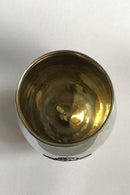 A Dragsted Sølv Pokal Æggeformet på kuglefødder