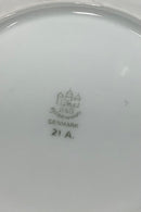 Bing og Grøndahl Elegance, Hvid Lille Rund Kompot Skål No 21A.  Måler 14 cm dia. / 5 33/64"