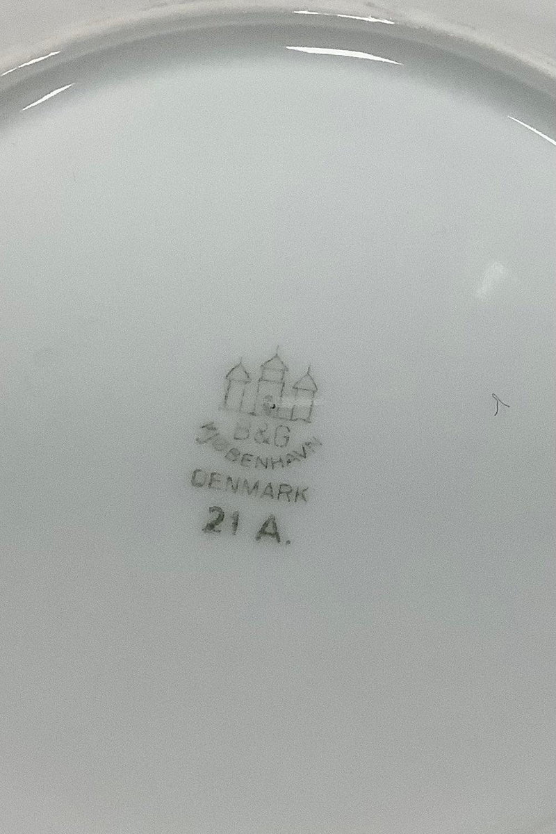 Bing og Grøndahl Elegance, Hvid Lille Rund Kompot Skål No 21A.  Måler 14 cm dia. / 5 33/64"