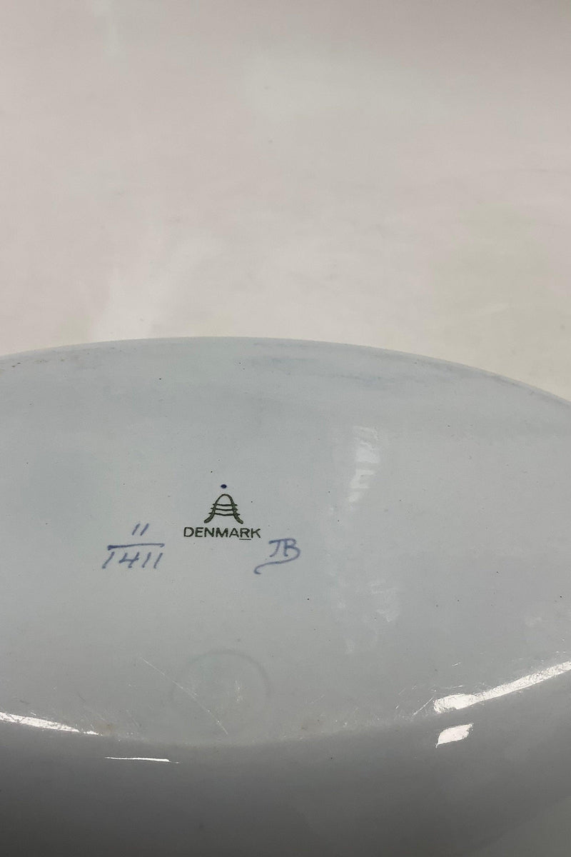Royal Copenhagen Blå Tranquebar Oval Skål No. 1411