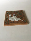 Aluminia Jeanne Grut Art Relief with doves（アルミニア ジャンヌ・グルット アートレリーフ ハトメ