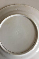 Aluminia Porcelænstallerken med litografisk blåt trykt Thorvaldsens motiv. Ca. 1880