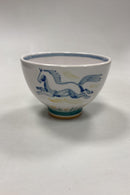 Aluminia Unika Vase af Kai Lange med Hest og Tyr No 5824