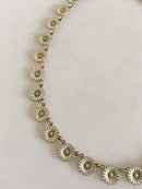 Anton Michelsen Daisy Necklace in Gilded Sterling Silver and White Enamel