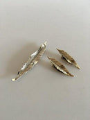 Anton Michelsen Smykkesæt med Broche og Øreklips i Sterling Sølv