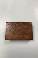 Anton Michelsen Sterling Sølv og træ Tændstikæske med mammut