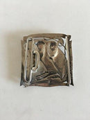 Arts & Crafts Belt Buckle with English Silver Marks