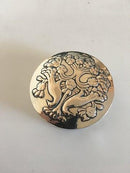 阿克塞尔-霍尔姆银盒，有鸟和叶子的图案，内部镀金。