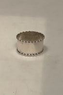 Danish Silver Napkin Ring with Pearl Edge