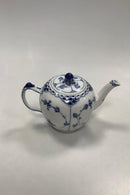 Royal Copenhagen Blue Fluted Half Lace Small Teapot No 610