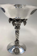 Georg Jensen Sterling Silber Großer Traubenaufsatz / Traubenschale Nr. 264 A