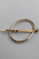 Bent Gabrielsen 14K  Guld Broche No 788 (Safir)