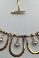 Bent Gabrielsen 14K Gold Necklace with Pearls