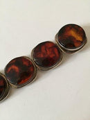 Bent Knudsen Sterling Sølv Armbånd med Rav No 35