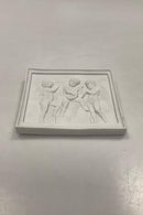 Bertel Thorvaldsen: Royal Copenhagen Bisquit Syngende engle relief