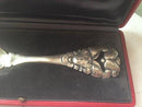 Bindesboel Silver Serving spoon from Holger Kysters Silversmithy in a boks