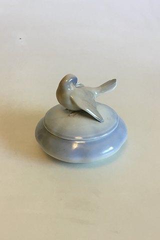Bing & Grøndahl Art Nouveau Bonbonniere med fugl på låget No 1623 PMN