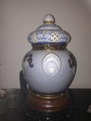 Bing & Grøndahl Art Nouveau Fanny Garde Unique Vase from 1923 in 3 parts with gold decoration by Theodor Larsen