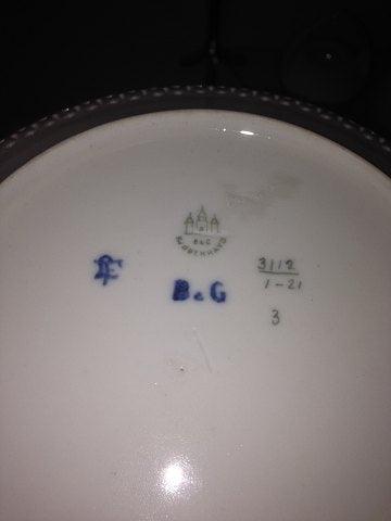 ビング＆グロンダール アールヌーヴォー魚文透かし彫り皿 No 3112/1-21&