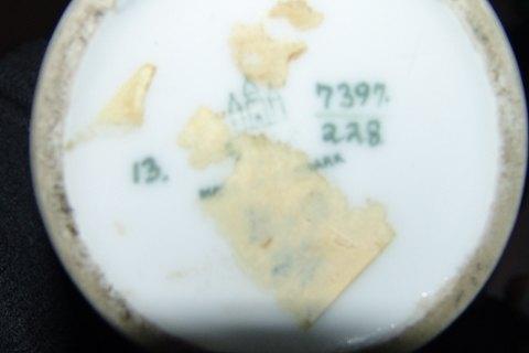 Bing & Grøndahl Art Nouveau Lampe monteret på vase No 7397/228