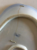 Bing & Grøndahl Art Nouveau trekantet skål med summerfugl og guldsmed