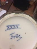 Bing & Grondahl Art Nouveau Unique Vase by Achton Friis with Rabbits