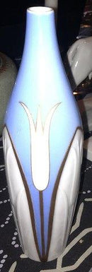 Bing & Grøndahl Art Nouveau Unika Vase af Clara Nielsen og Theodor Madsen med indlagt forgyldt sølv No 1317/56