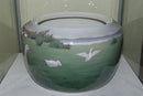 Bing & Grondahl Art Nouveau Flower Pot with Geese by Emma Krogsbøll No 6350/17B