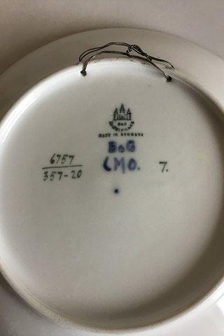 Bing Grondahl新艺术风格配重盘，带农舍编号6757/357-20