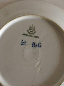 Bing & Grøndahl Blåmalet Musselmalet Riflet Dessert Tallerken