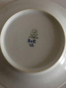 Bing & Grøndahl Blåmalet Musselmalet Riflet Kagetallerken