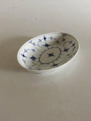 Bing & Grøndahl Blåmalet Musselmalet Riflet Oval Skål.