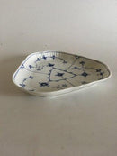 Bing & Grøndahl Blåmalet Musselmalet Riflet Trekantet Kagefad