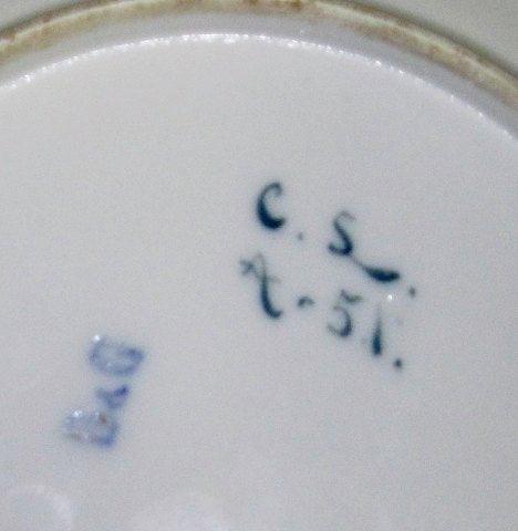 Bing & Grøndahl Carl Locher Unika Platte med Venus Fødsel fra omkring 1885