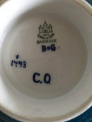 Bing und Grondahl Cathinka Olsen Steingut Schale auf Fuß Nr. 1493