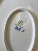 Bing & Grøndahl Dickens Sommerfugl med Guld Ovalt Serveringsfad No 15