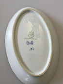 Bing & Grøndahl Dickens Sommerfugl med Guld Ovalt Serveringsfad No 38