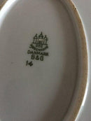 Bing & Grøndahl Dumas Stort Ovalt Fad No 14 med Høj Kant