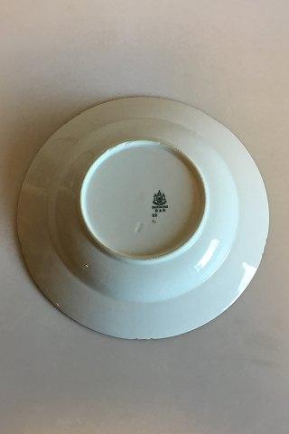 Bing & Grøndahl Dyb Tallerken No 22 Stel med grøn dekoration med guld på form 507(Herregaard)  Dyb Tallerken No 22