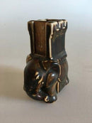 Bing & Grondahl Elefant mit Howdah-Figur Nr. 2128 aus Steingut