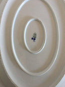 Bing & Grøndahl Jubilæumsstel / Blå Nellike Stort Ovalt Fad