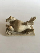 Bing & Grøndahl K. Otto Johansen Liggende Stentøjs Hest No 7214 uden Glasur