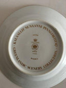 Bing & Grøndahl Måge med Guld Dyb Tallerken No 323 med Grønlands Motiv. Hvalros.