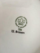 Bing & Grøndahl Måge med Guld Fiske Frokost Tallerken &26/12 Brasen