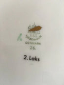 Bing & Grøndahl Måge med Guld Fiske Frokost Tallerken No 26/2 Laks